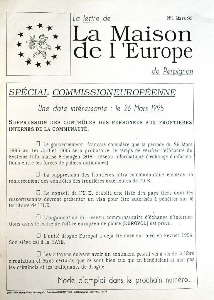 lettre de la maison de l'Europe