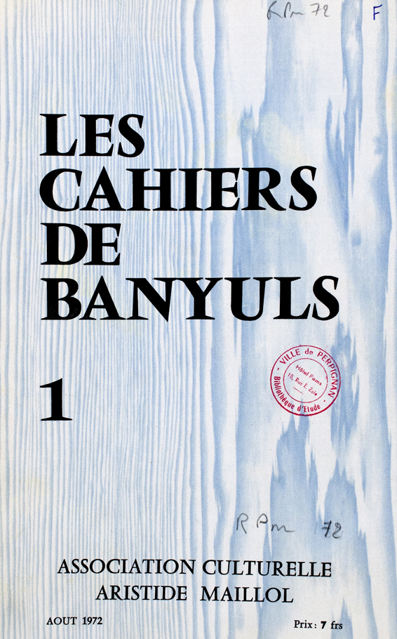 LES CAHIERS DE BANYULS