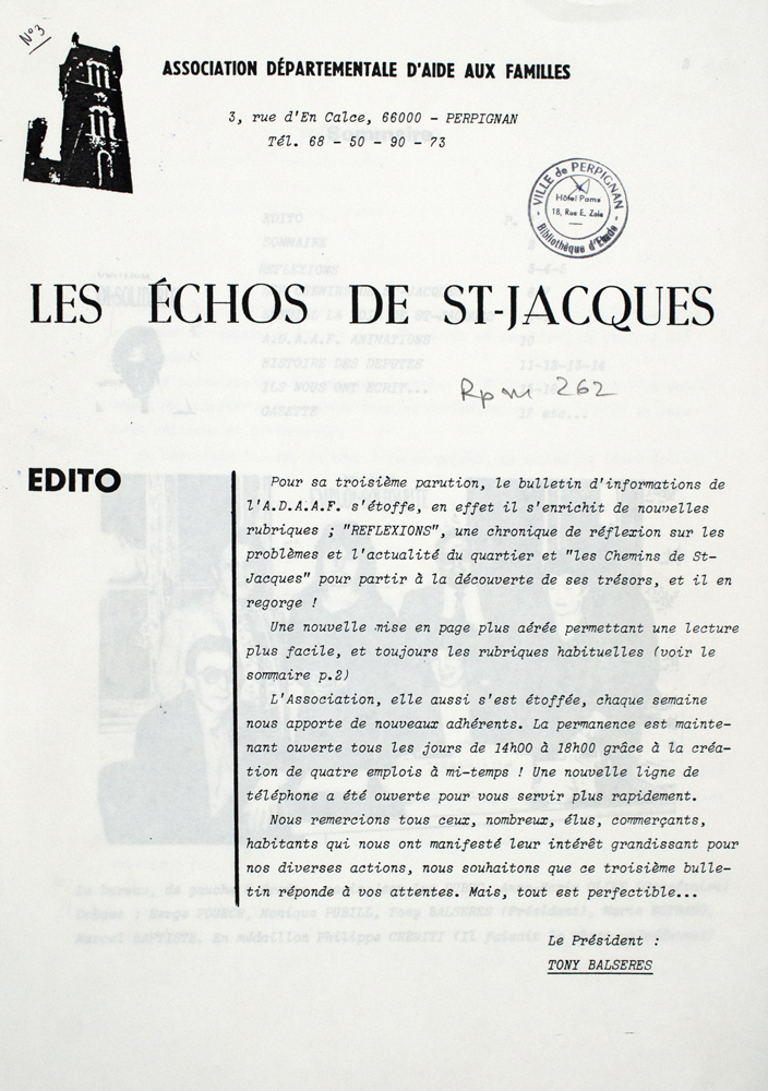 échos de saint jacques