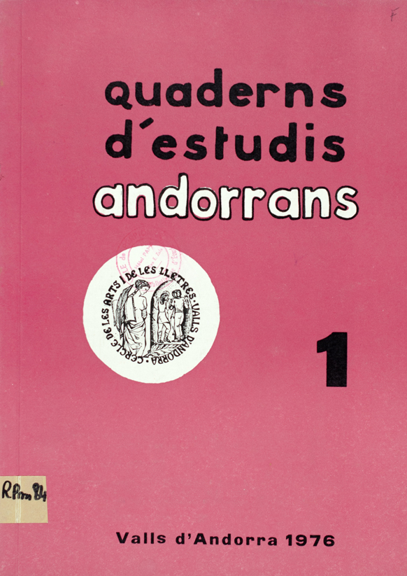 quaderns d'estudis andorrans