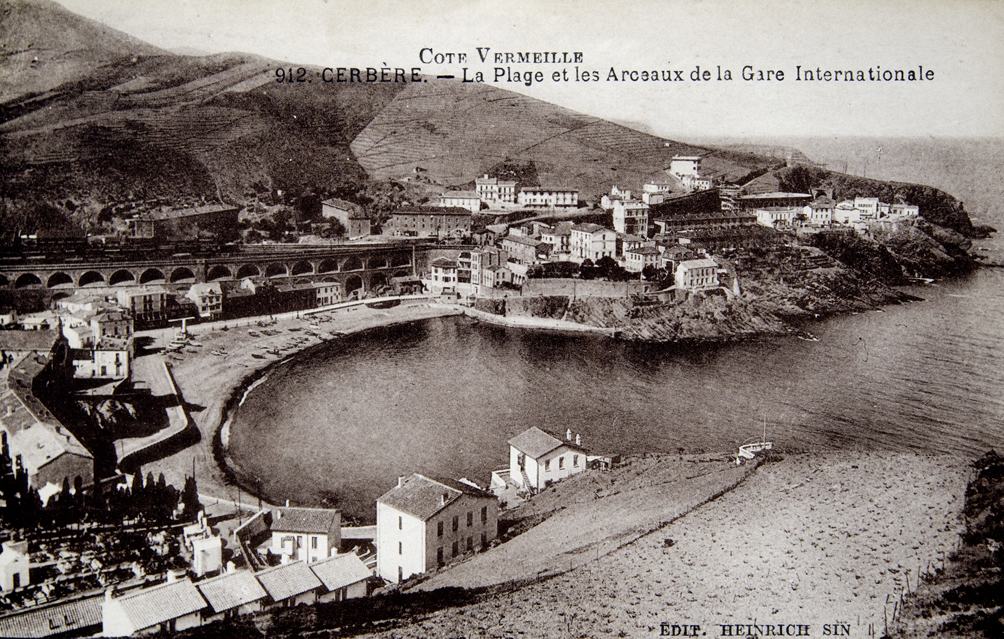 Cerbère. Carte postale