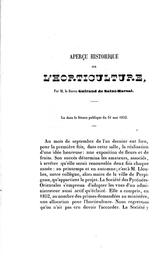 Aperçu historique sur l'horticulture | Guiraud de Saint-Marsal, Raymond